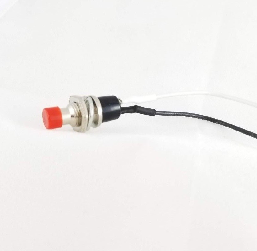 Tesi MICRO 7MM Momentary Push Button Guitar Kill Switch with Red Top
