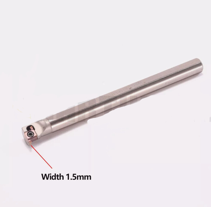 10mm GROOVING Holder Miniature Grooving Inserts Width 1.5mm+10 carbide Inserts