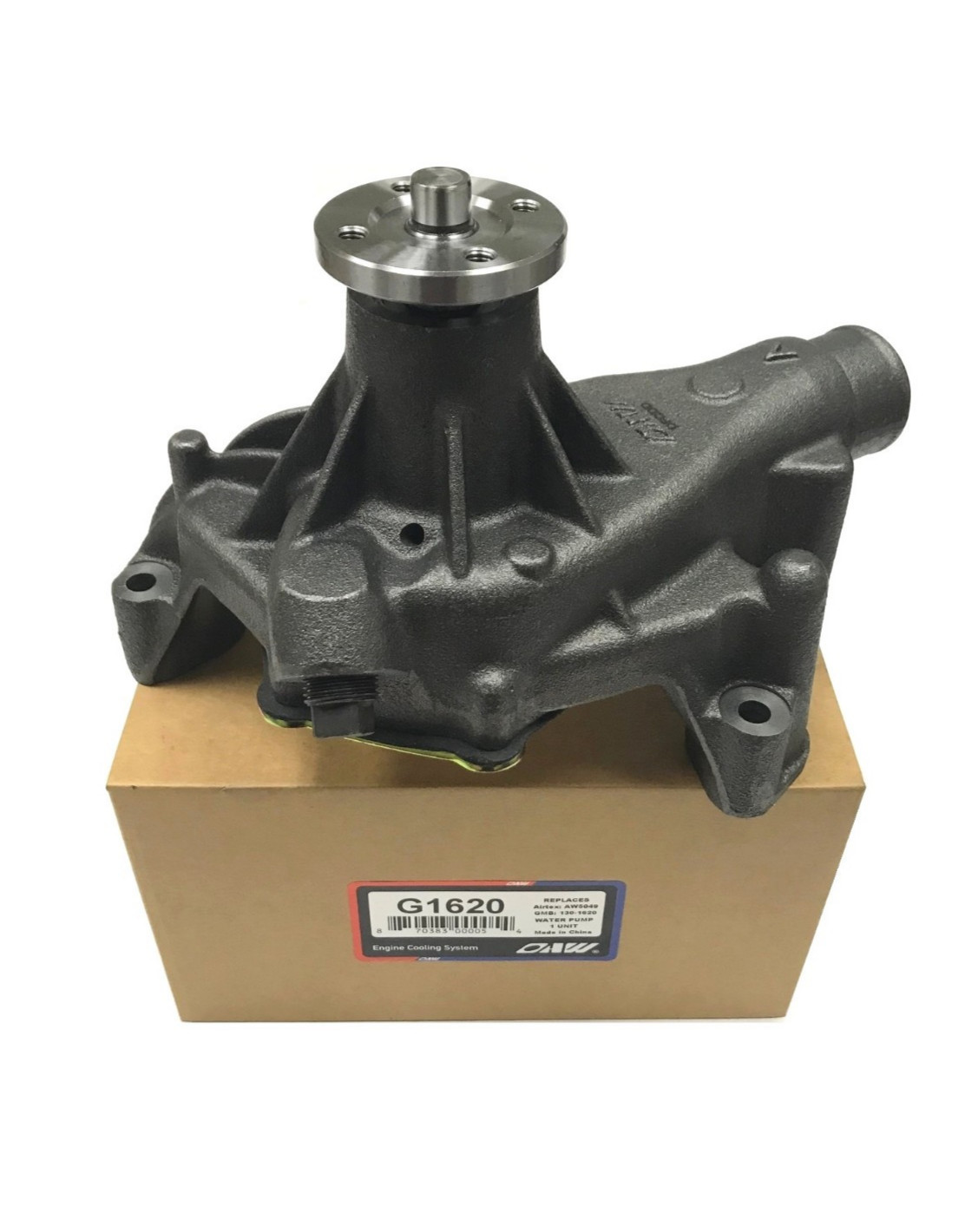 OAW Water Pump G1620 for 87-95 Chevrolet & GMC 4.3L 5.0L 5.7L