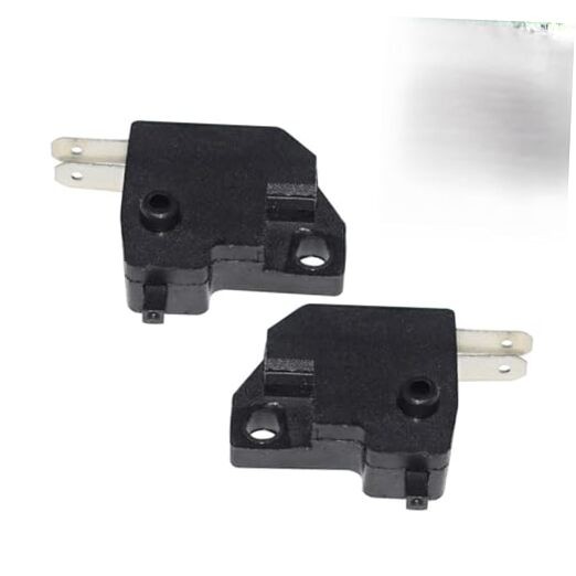 2PCS Motorcycle Brake Light Switch, Left Right Brake Lamp Switch, Universal