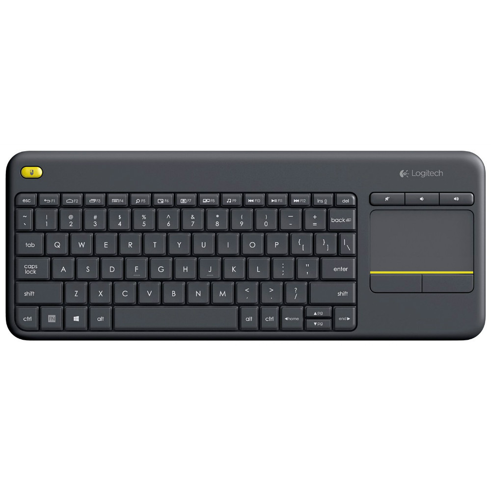 Logitech K400 Plus Wireless Touch Keyboard with Touchpad for PC connected TVs