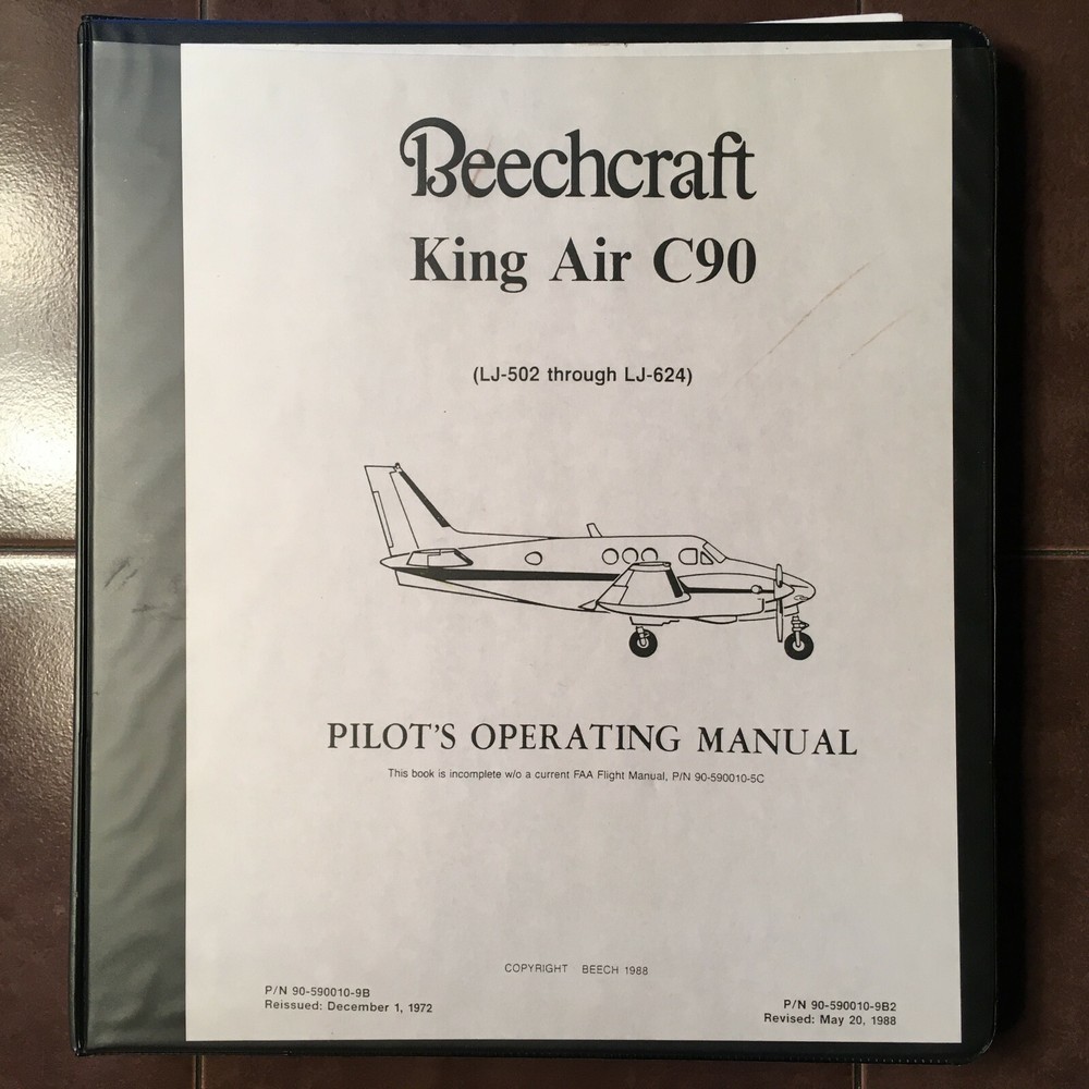 Beechcraft King Air C90 Pilot's Operating Manual