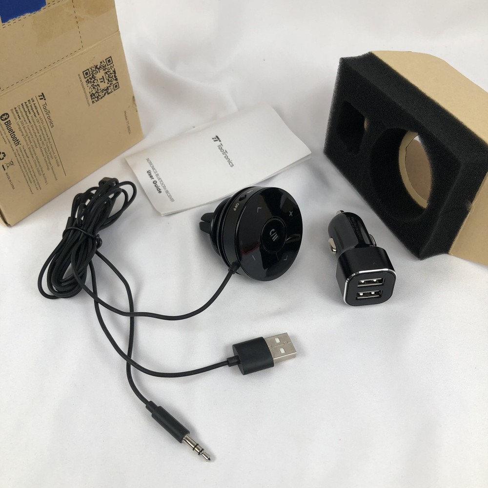 TaoTronics TT-BR04 Bluetooth 4.0 Car Kit Receiver Aux Audio Adapter w/ USB