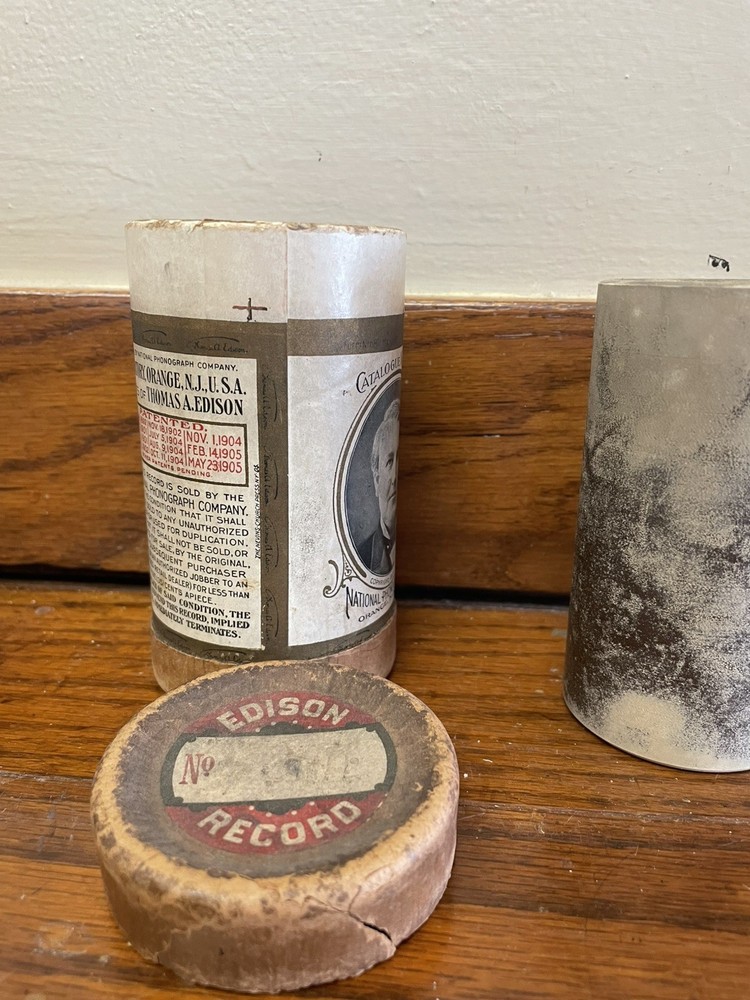 Edison Brown Wax Cylinder Record