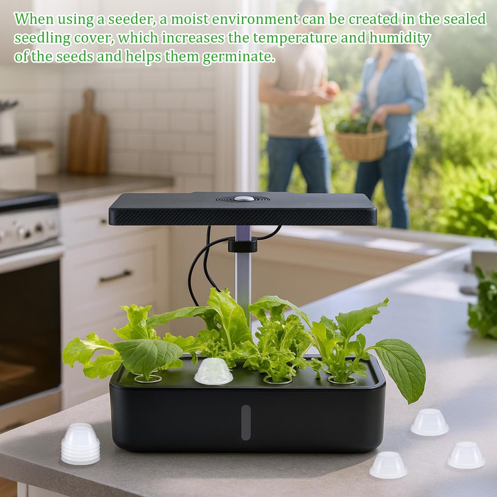 50 Pcs Humidity Domes for Plants Outer Diameter 4.7 cm/1.85 inch transparent