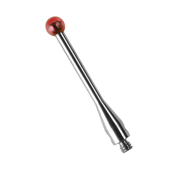 CMM Touch Probe M2 Thread Probe Stylus 3mm Ruby Ball Tips 20mm Long A-5000-4160