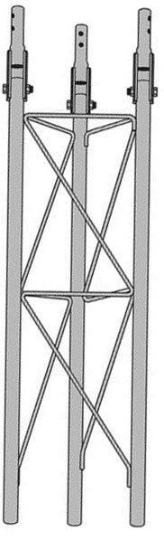 Rohn 25G 30' Tower with Hinged Base (Fold Over Base)