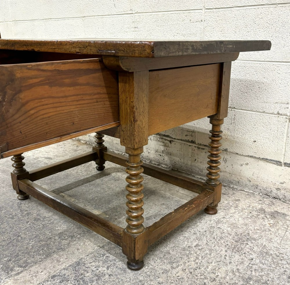 Antique Rustic Spanish Colonial Farm Table Library Table Work Table