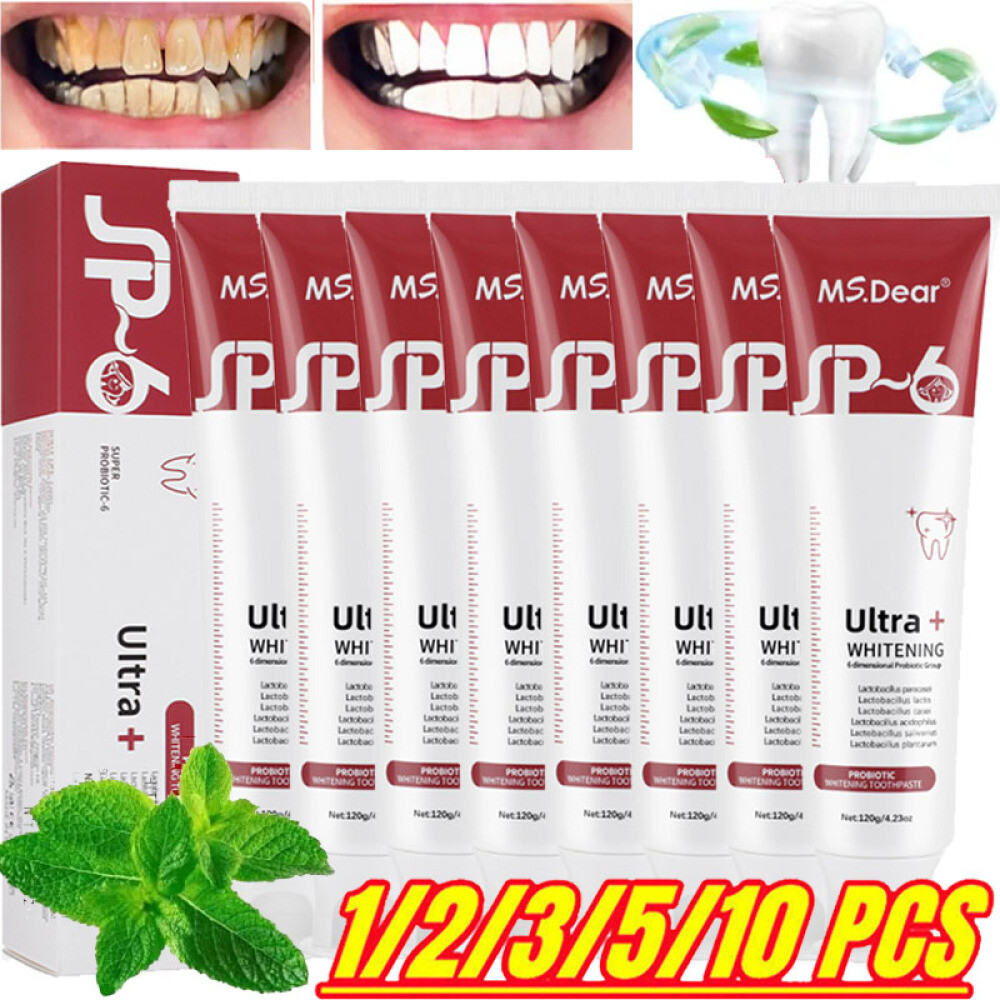 1~10X SP-6 Probiotic Toothpaste,Sp-6 Toothpaste Whitening Quick White Toothpaste