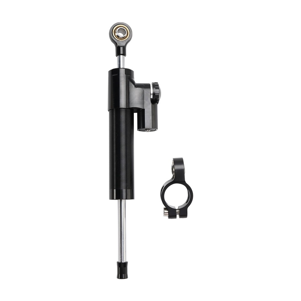 Universal Motorcycle CNC Adjustable Steering Damper Stabilizer Top Black US