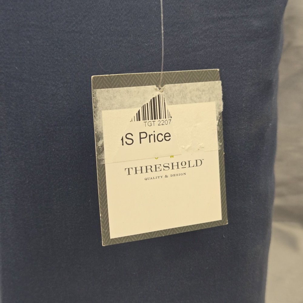 Threshold Cali King Fitted Sheet Metallic Blue