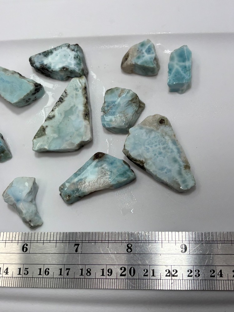 Larimar slabs Lapidary Carving Cabbing Lapidary Combo Ship Avail