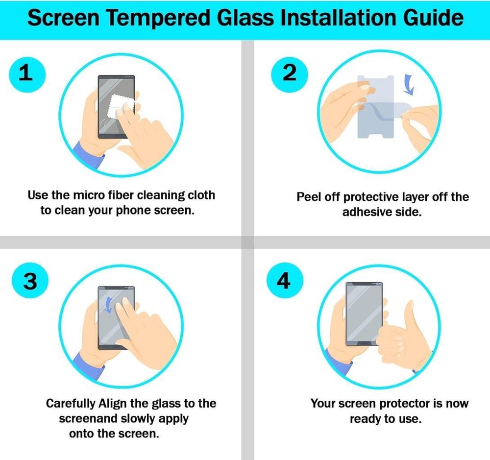 For Samsung Galaxy A23 5G Clear- TEMPERED GLASS SCREEN PROTECTOR ,Case Friendly