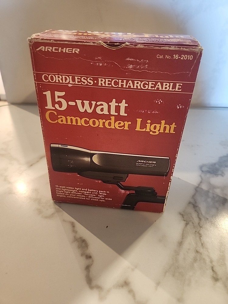 Archer 15 - Watt Camcorder Light, Cordless & Rechargeable