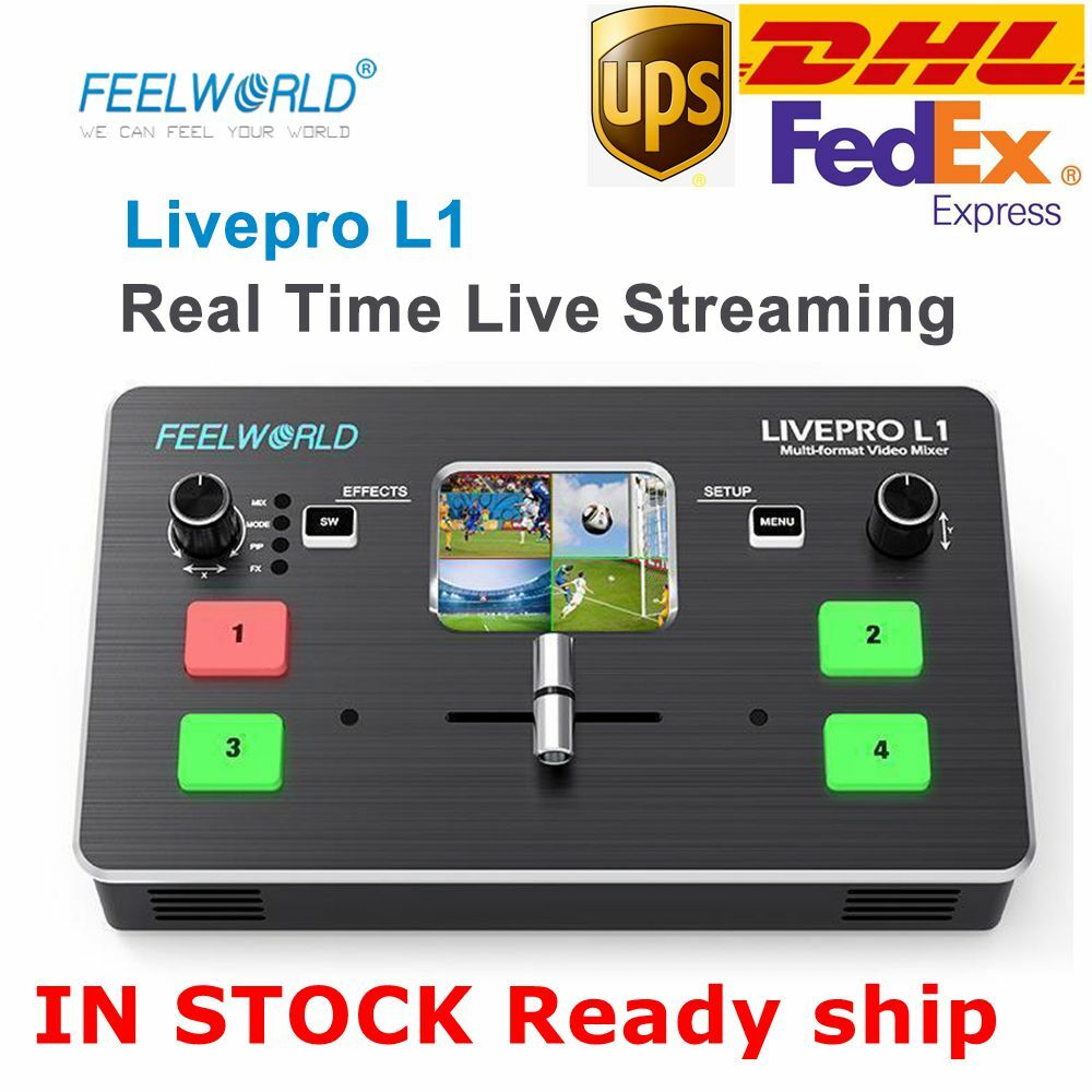 FEELWORLD LIVEPRO L1 Multi Format Video Mixer Switcher Real Time Live Streaming