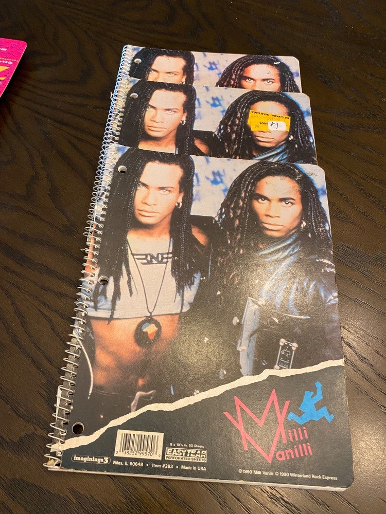 1990 Milli Vanilli notebook