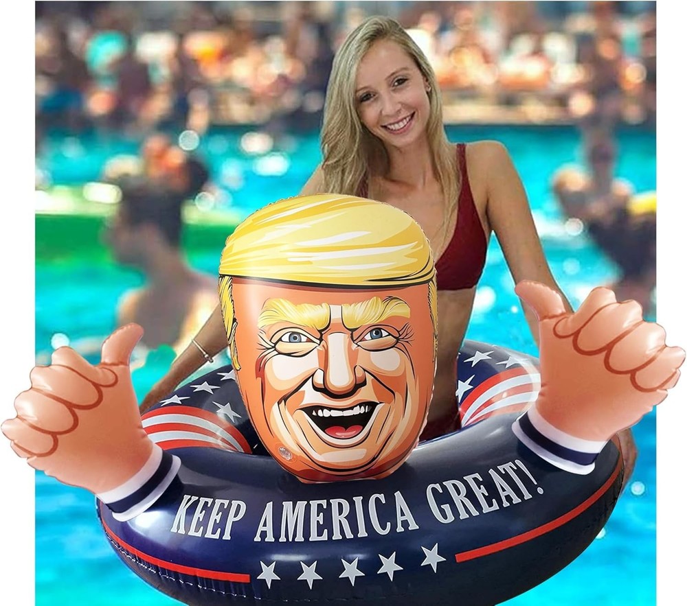Inflatable Pool Float American Pool Float for Summer Pool Party - Parent