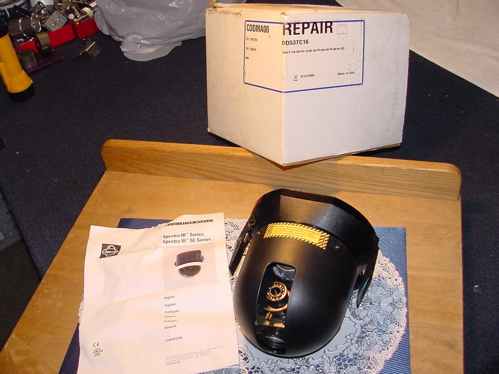 Pelco Spectra III Dome Camera DD53TC16, 24 Volt, 60Hz, 15 Watts, Used!