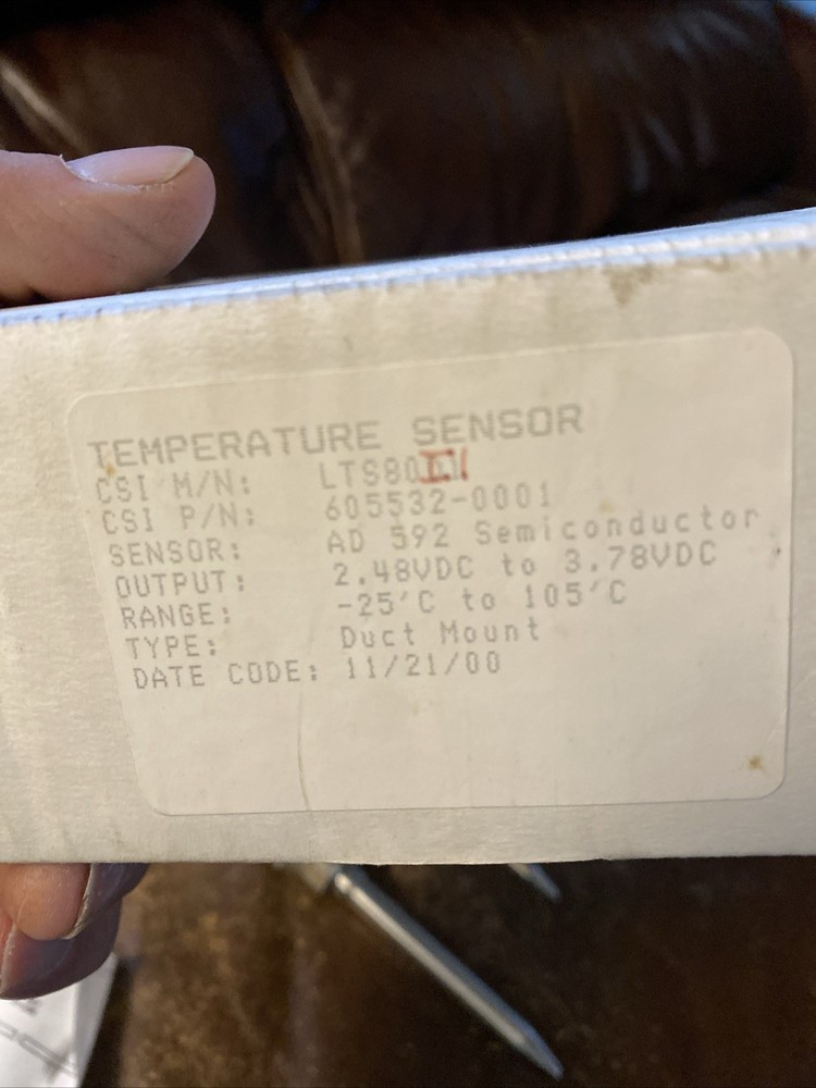 CSI Temperature Sensor LTS80D2, 605532-0002 New
