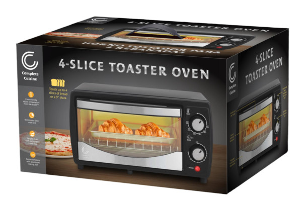 Complete Cuisine 4-Slice Toaster Oven, 9L