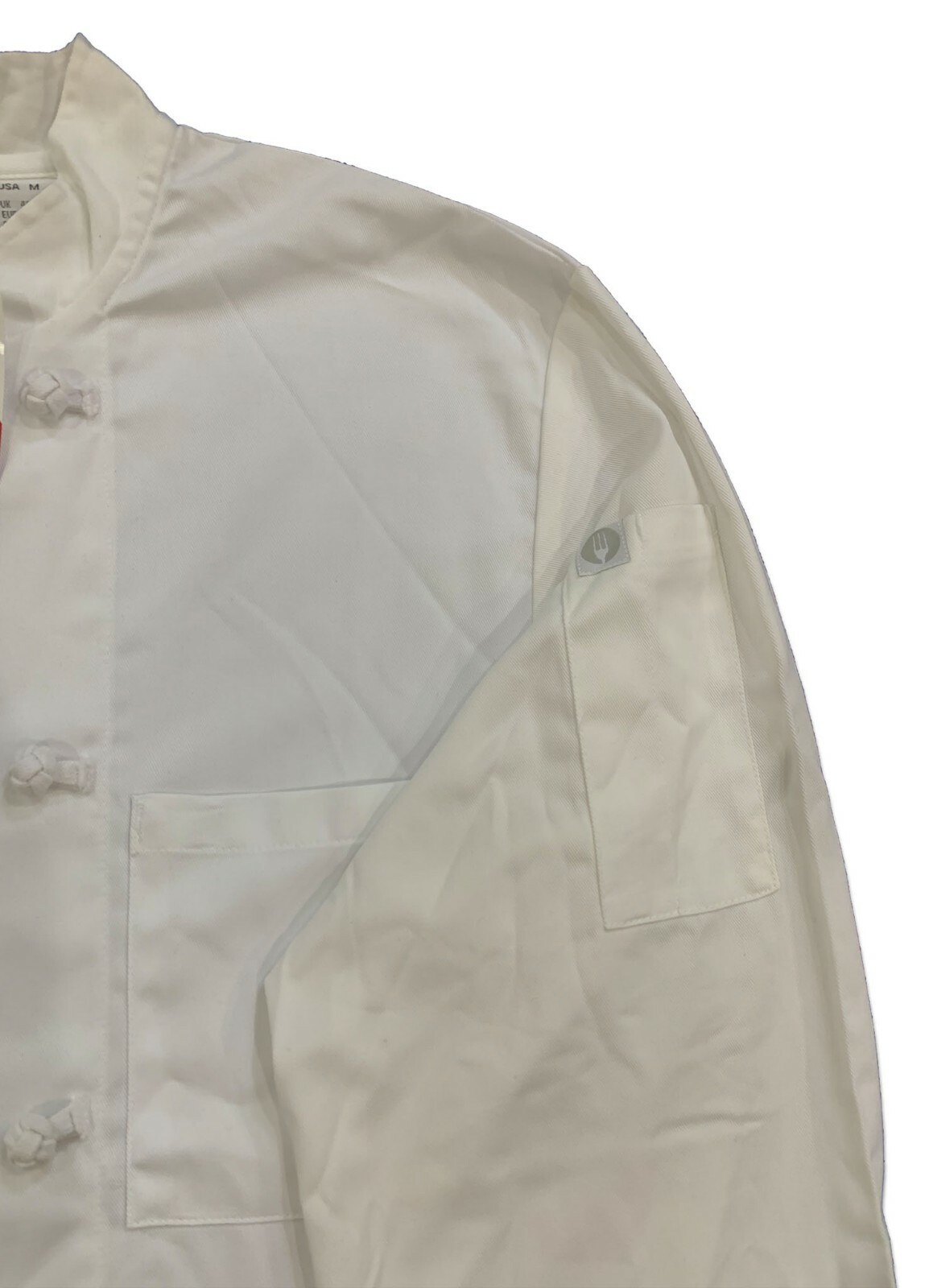 Chef Works Bordeaux Chef Coat Knot Closure White Kitchen Industrial Work Uniform