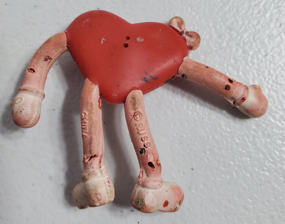 Vintage Heart Plastic Toy