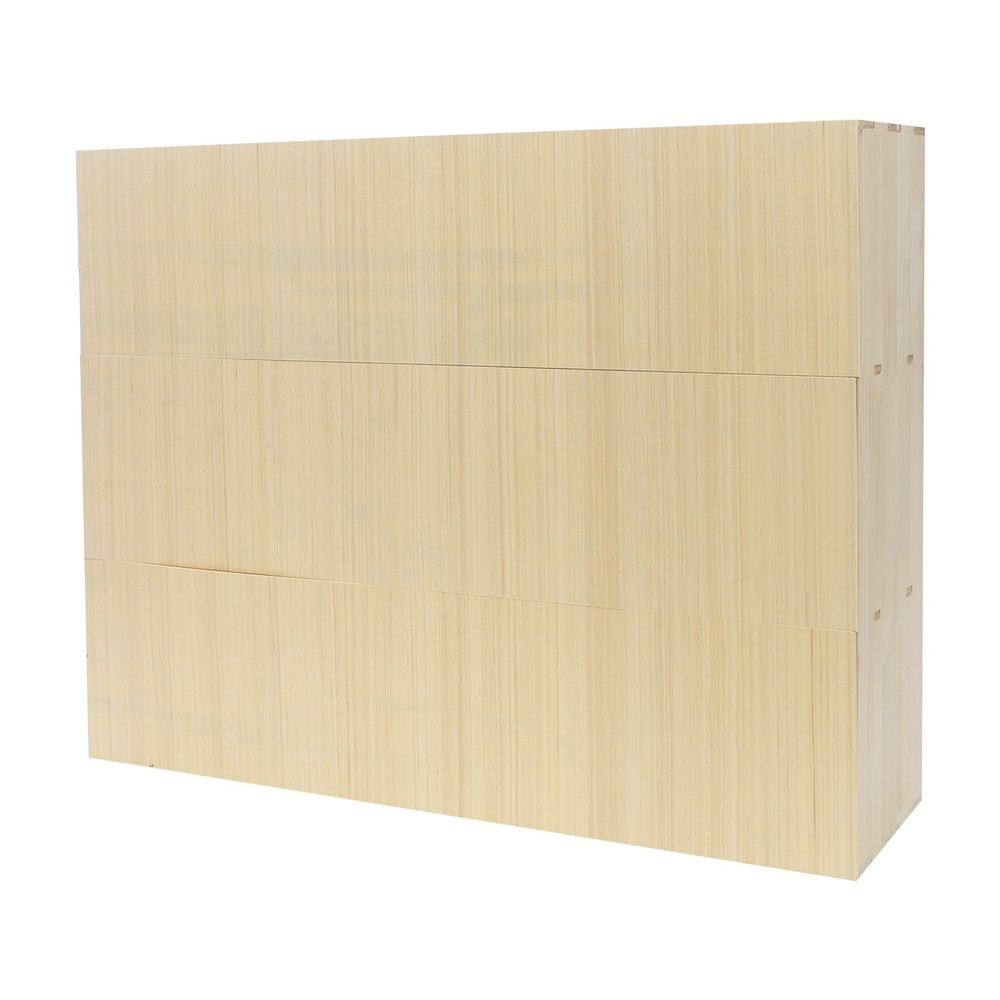 3 Tiers Storage Cabinet Rectangular 12-Cube Storage Shelf Bookcase 120cm