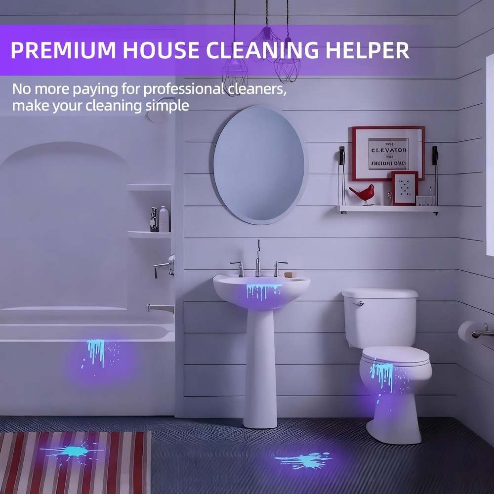 UV Flashlight Black Light–Small Portable Mini 12 LED Blacklight Flashlight fo...