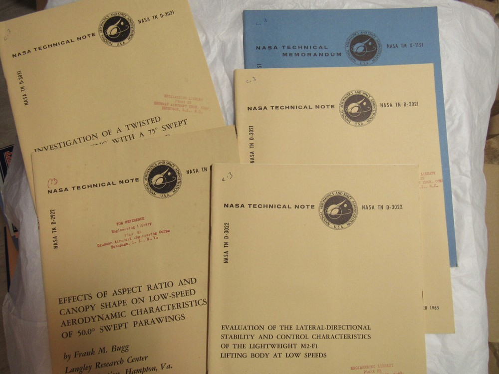 Five NASA Technical Notes lot (1965)