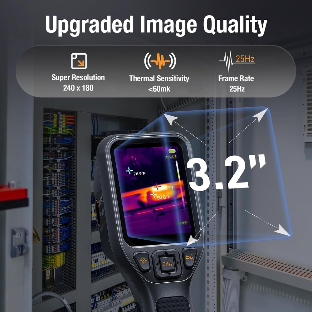 Versatile Thermal Imaging Solution for HVAC & Electrical Inspections, 120x90 IR