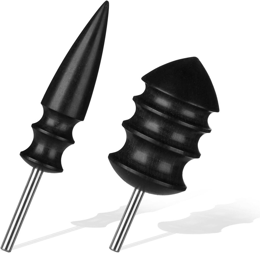 2PCS Leather Burnisher Bits, Working Tools Edge Burnish Kit...