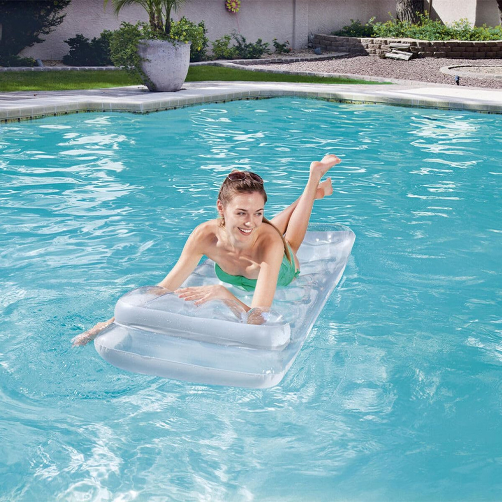 H2OGO! Metal Tech Lounge Inflatable Pool Float