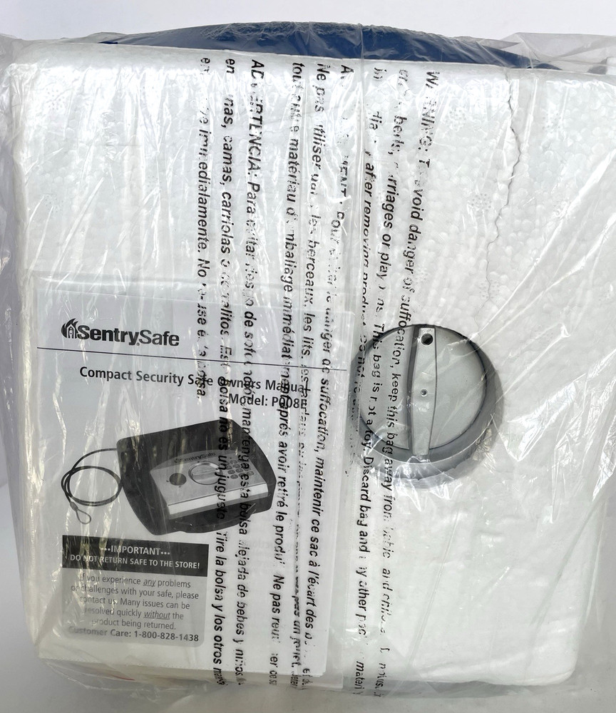 SentrySafe Digital Lock Box P008E Portable Security Tether Cable Keys NEW