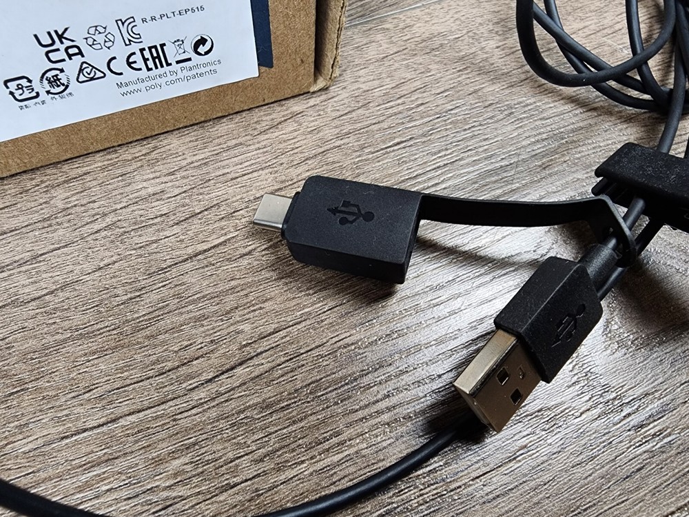 Poly EncorePro 515-M USB-A and USB-C USB Headset Plantronics