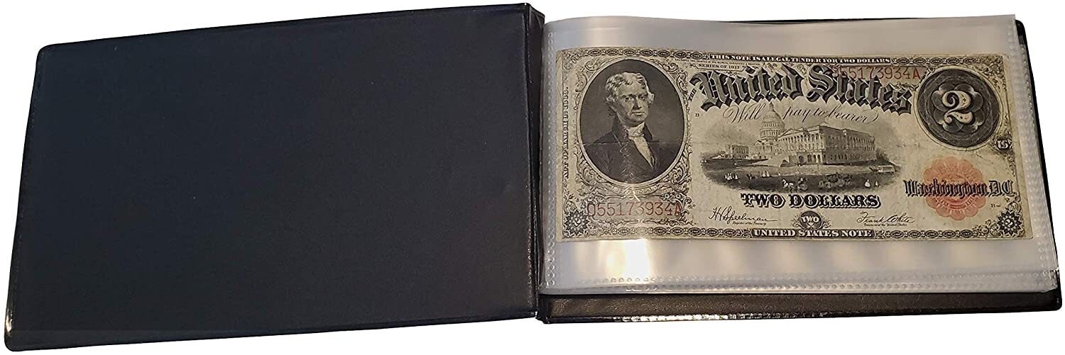 1 PC of Banknote Album 40‑Page Currency Collector Display