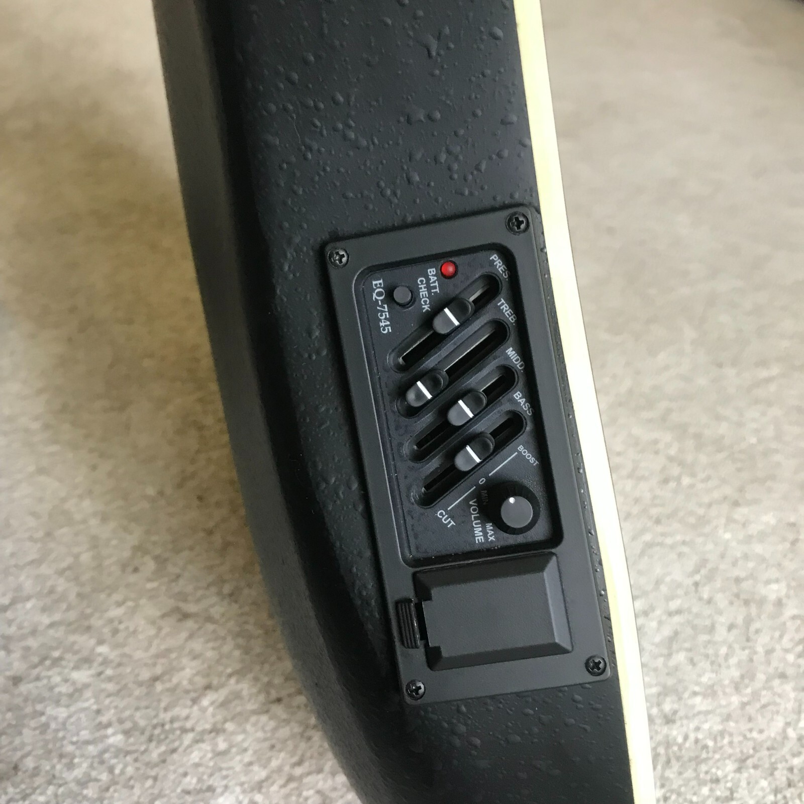 Red Acoustic Electric Guitar, Full Size with Cutaway, Round ABS Back, Gig Bag