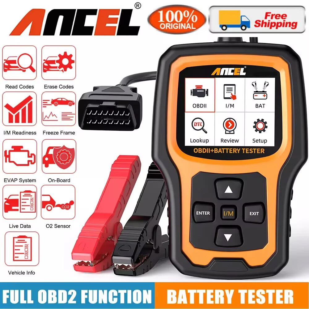 ANCEL AD410 PRO Battery Tester & OBD2 Scanner Auto Code Reader Diagnostic Tool