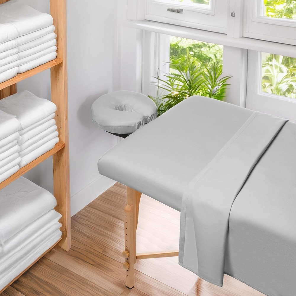 Microfiber Massage Table Sheet Set - Includes Fitted & Flat Sheets