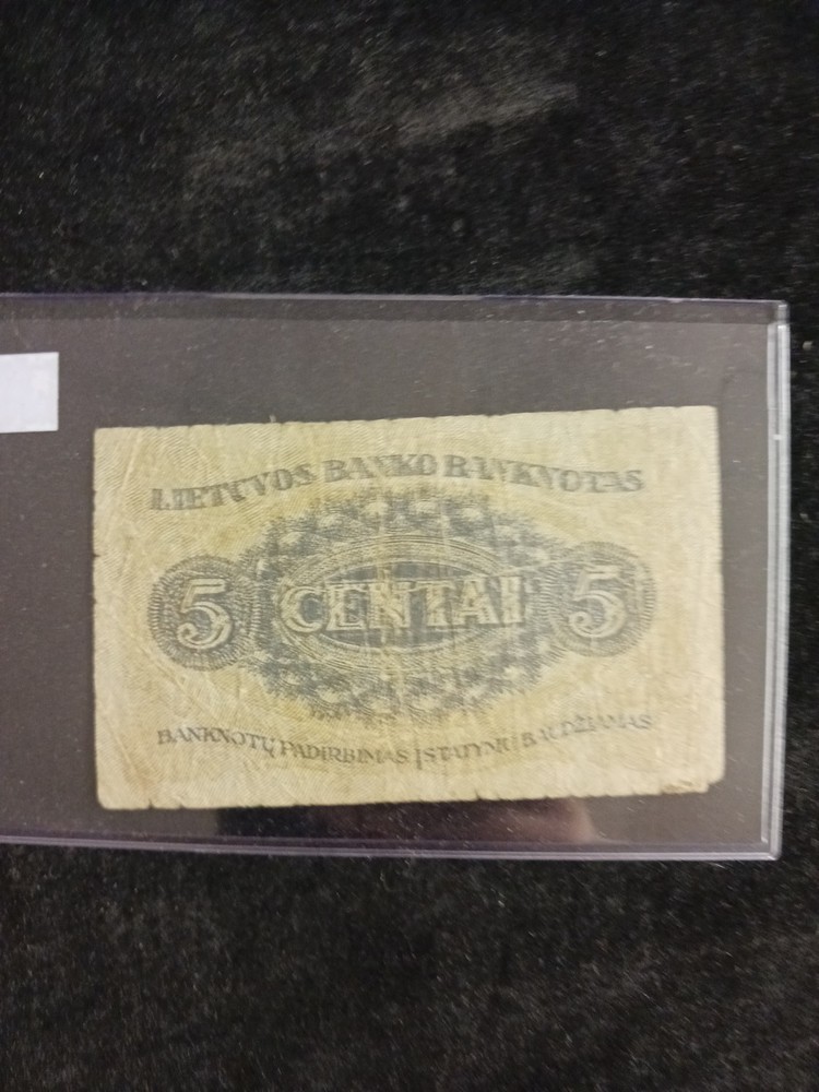 1922 Lithiania 5 Centai