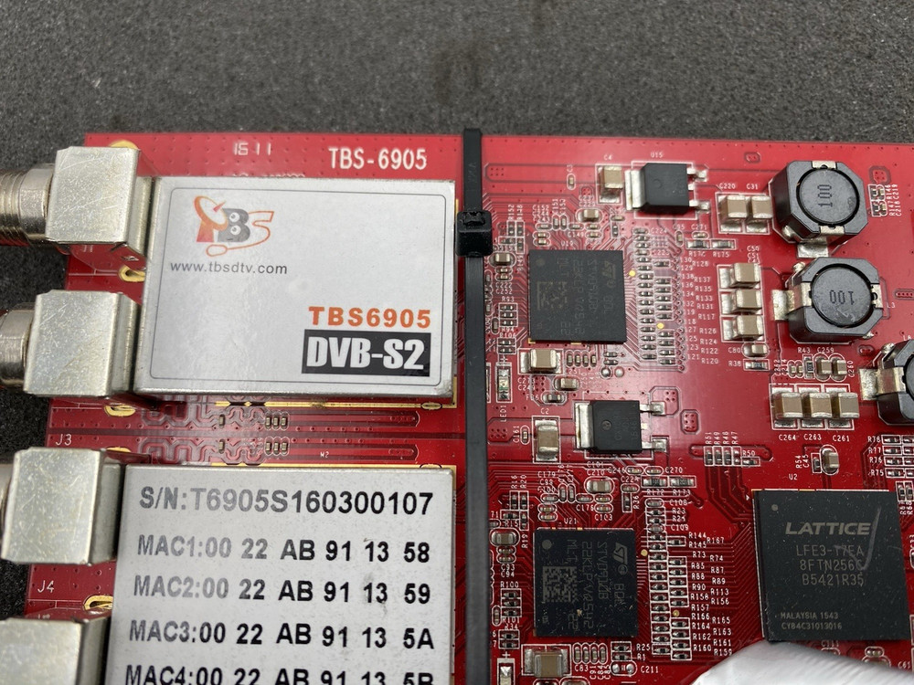 TBS6905 DVB-S2 Quad Tuner PCIe Card