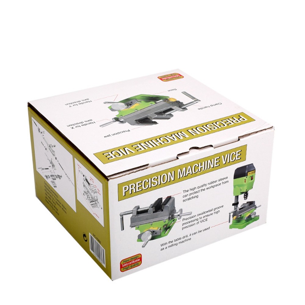 Milling Machine Compound Work Table Cross Slide Bench Drill Press Vise X Y Axis