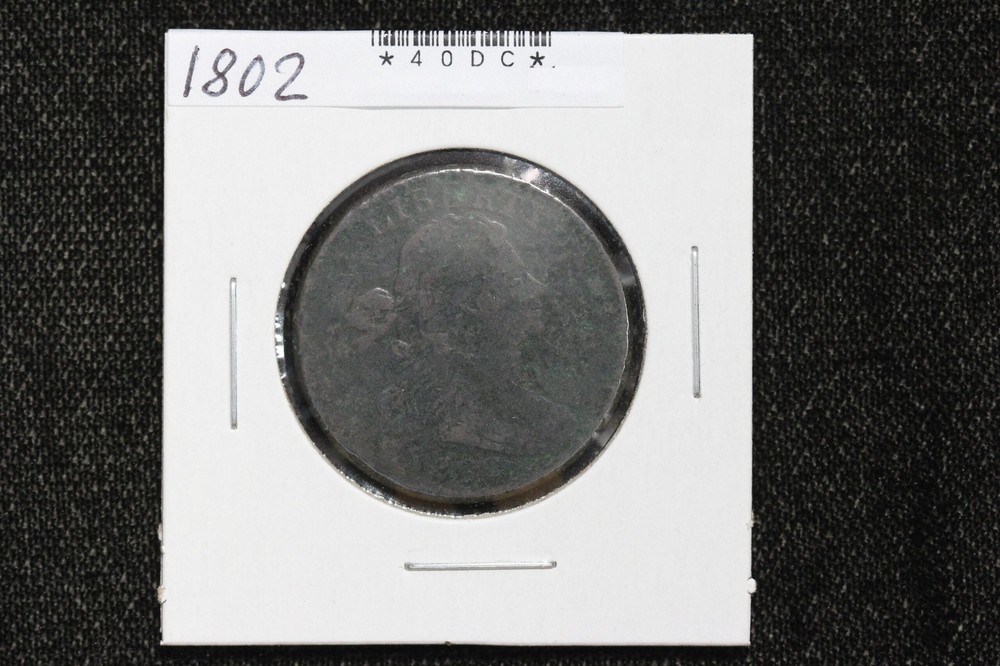 1802 Draped Bust Large Cent VG 40DC