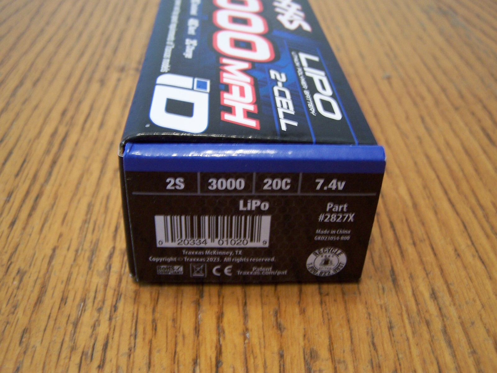 For Traxxas 2827X 7.4v 2 Cell 20c 2s 3000mah Li-po iD Battery Lipo Slash Rustler