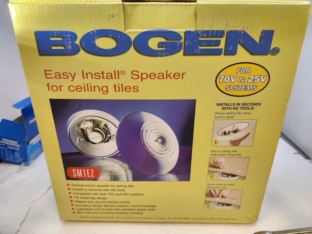 Bogen SM1EZ Bogen Easy Install Speaker w/Single Tap
