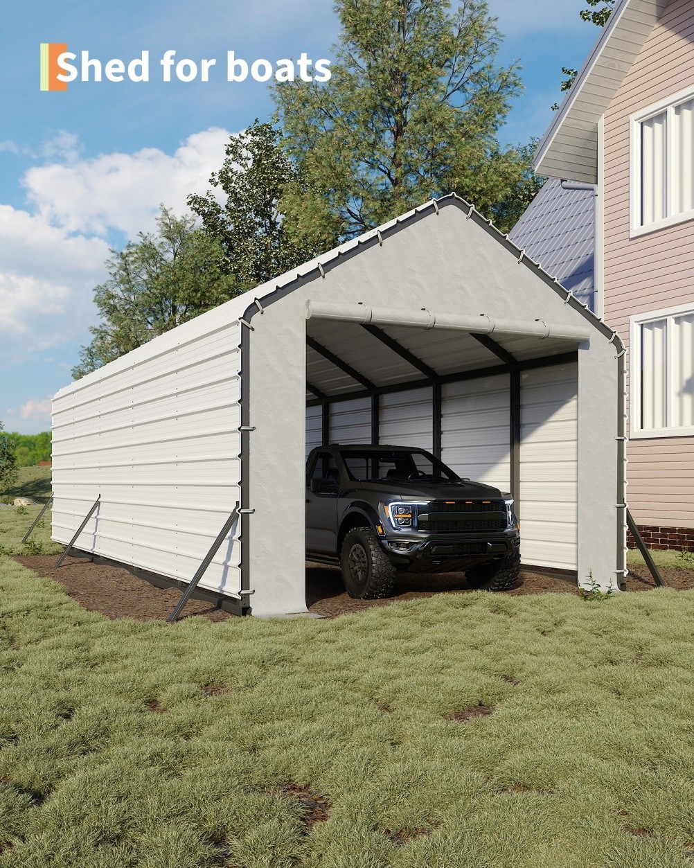 16X Roofing Panels for Metal Carport 13x26ft 13x21ft 13x16ft Metal Carport Kits