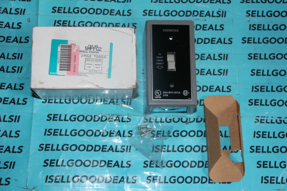 Siemens SMFFG2 Manual Starter 2 Pole Toggle Switch New