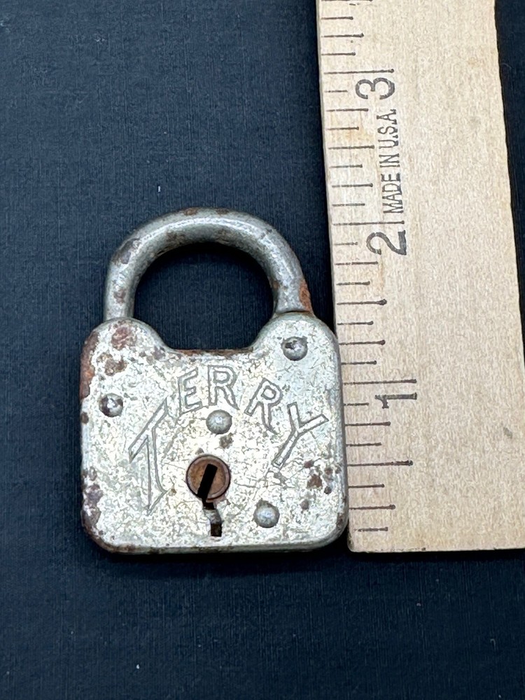 Vintage Terry Padlock Lock with Key USA