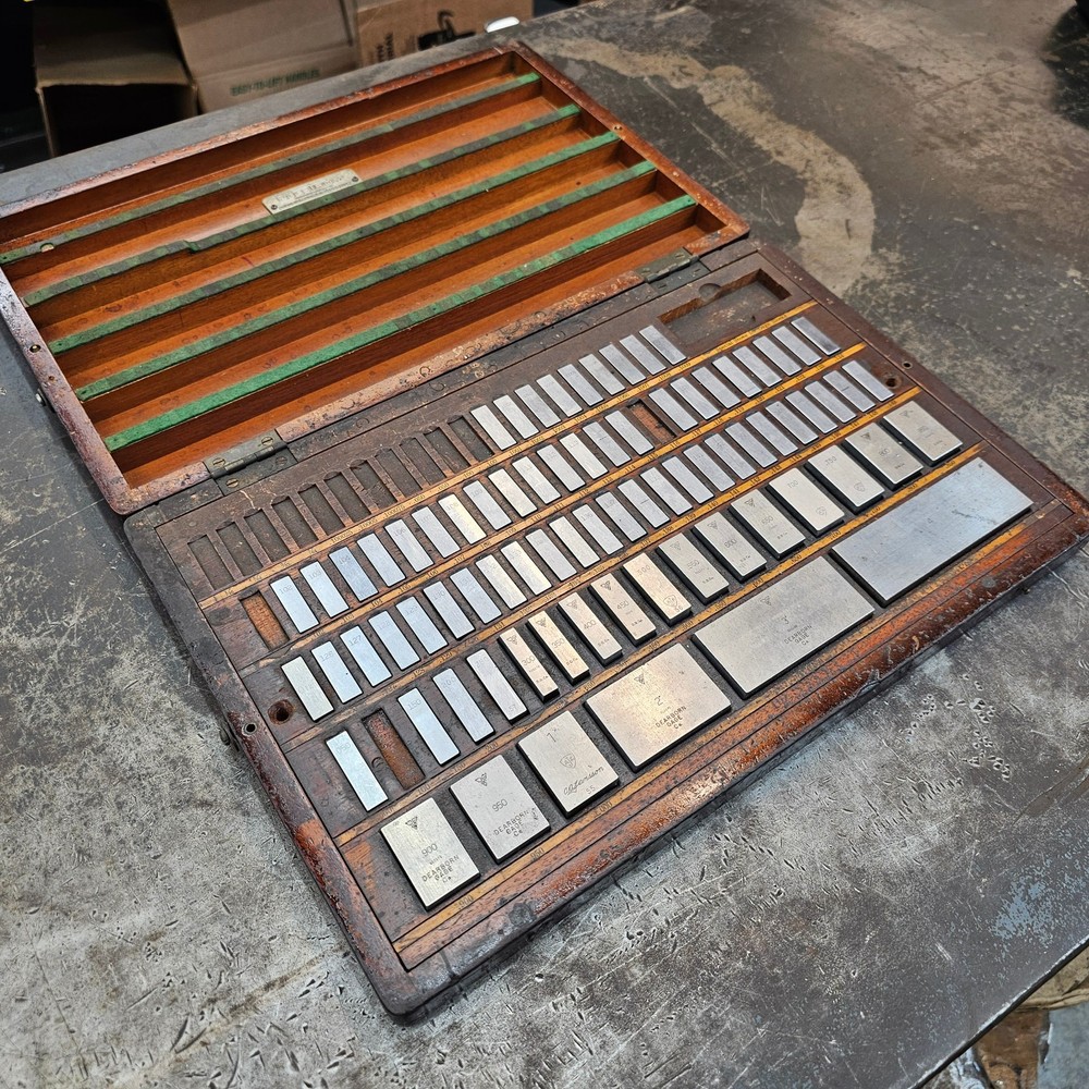 Dearborn Ellstrom .100-4" Steel Rectangular Gage Blocks Few Missing/Replacements