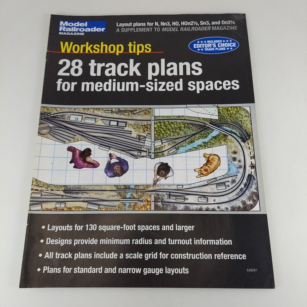 Model Railroader Supplement 28 Track Plans For Medium Sized Spaces