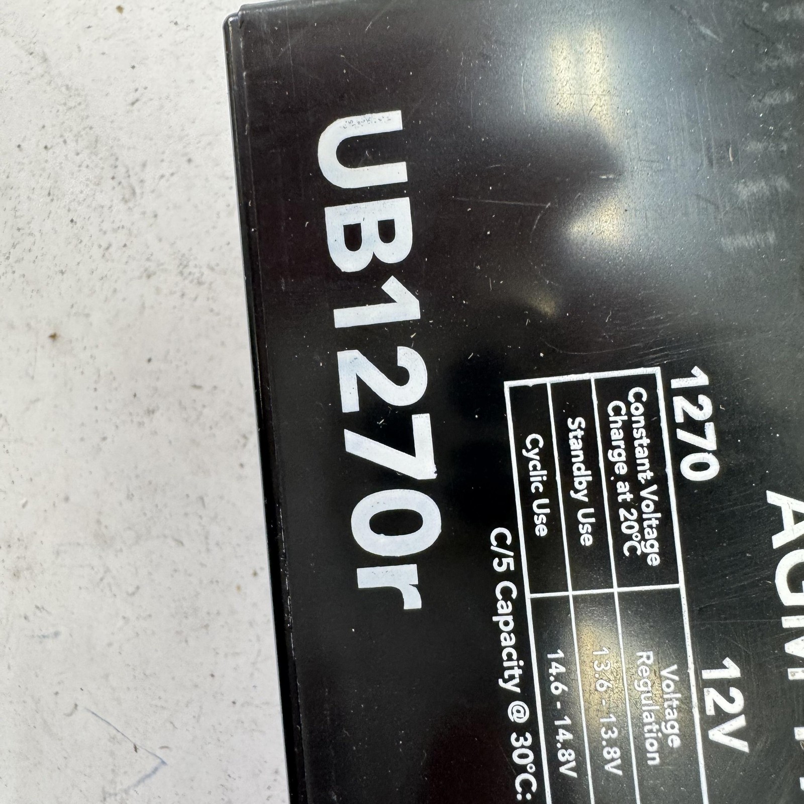 Universal Battery UB1270r 12V 7Ah AGM Sealed Lead Acid Alarm Backup Power Supply